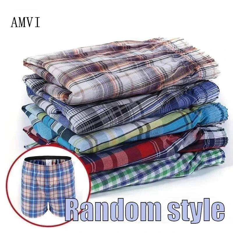 Mens Comfort Plaid Boxers 4Pack Sizes M6XLExpress Global Mart  customizedProduct Description:
Yo, what's poppin'? Check out these plaid boxers! If you're all about staying comfy while still looking fly, these plaid boxers are your new BFFMens Comfort Plaid Boxers 4Pack Sizes M6XLb0d141-b8