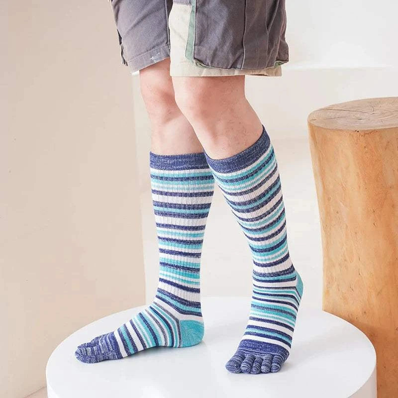 Men'Express Global Mart  customizedHign-concerned Chemical:NoneCraft of Weaving:KnitSocks Tube Height:Middle TubePieces:1pcSexually Suggestive:NoObscene Picture:NoHigh:CrewModel Number:Z129Thickness:SMen's Cozy Mid-Calf Colorful Five Finger Socks Soft Casual Fashion Toeb0d141-b8