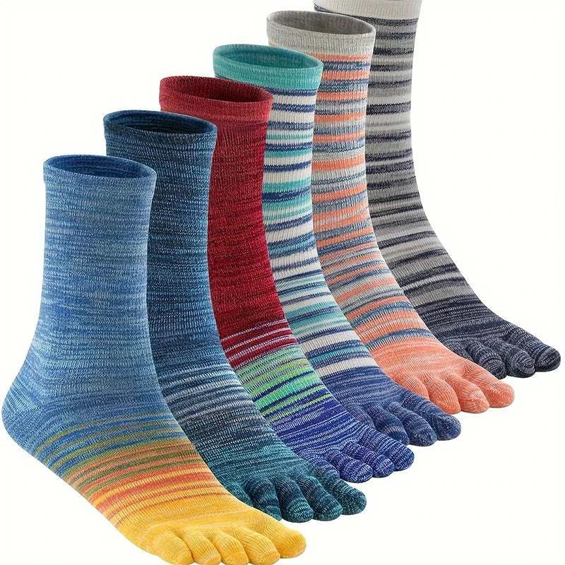 Men'Express Global Mart  customizedHign-concerned Chemical:NoneCraft of Weaving:KnitSocks Tube Height:Middle TubePieces:1pcSexually Suggestive:NoObscene Picture:NoHigh:CrewModel Number:Z129Thickness:SMen's Cozy Mid-Calf Colorful Five Finger Socks Soft Casual Fashion Toeb0d141-b8