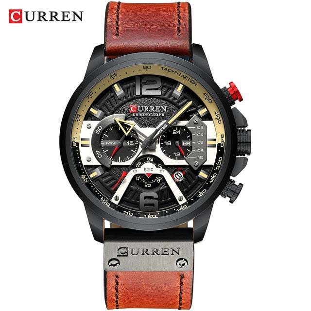 Military Leather Chronograph WristwatchExpress Global Mart  Introducing the Military Leather Chronograph Wristwatch: Your Timepiece of Choice!
Elevate your style with our sophisticated wristwatch, designed for the modern man.Military Leather Chronograph WristwatchZendrop