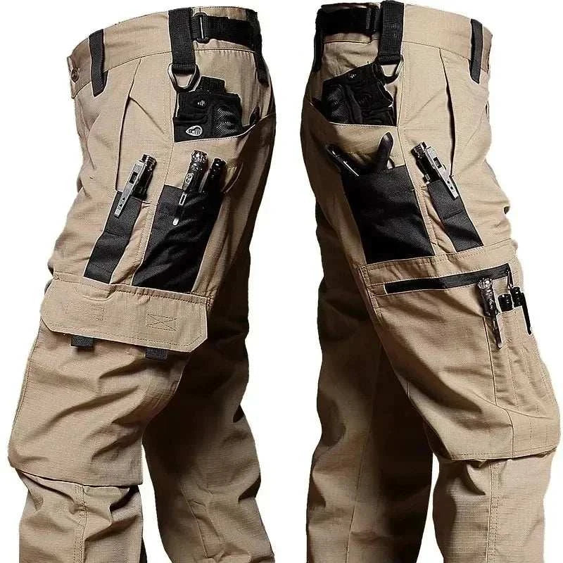 Men'Express Global Mart  customizedHign-concerned Chemical:NoneApplicable Season:Spring and AutumnApplicable Scene:CASUALClosure Type:zipper flyDecoration:PocketsPlace Of Origin:China (mainland)Front New Men's Tactical Work Pants Outdoor Waterproof Cargo Trousers Casualb0d141-b8