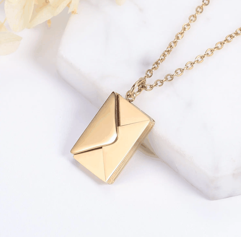 Envelope NecklaceExpress Global Mart  NecklaceIntroducing the Envelope Necklace: A Symbol of Love and Personal Connection!
Unlock the power of meaningful gifting with our exquisite Envelope Necklace. Here's why Envelope NecklaceZendrop