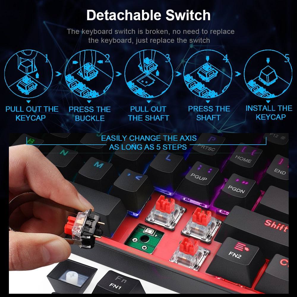 Mini Mechanical Gaming Wired KeyboardExpress Global Mart  Introducing the Redragon K617 Mini Mechanical Gaming Wired Keyboard: Your Ultimate Gaming Companion!
Elevate your gaming experience with our latest innovation in gamMini Mechanical Gaming Wired KeyboardZendrop