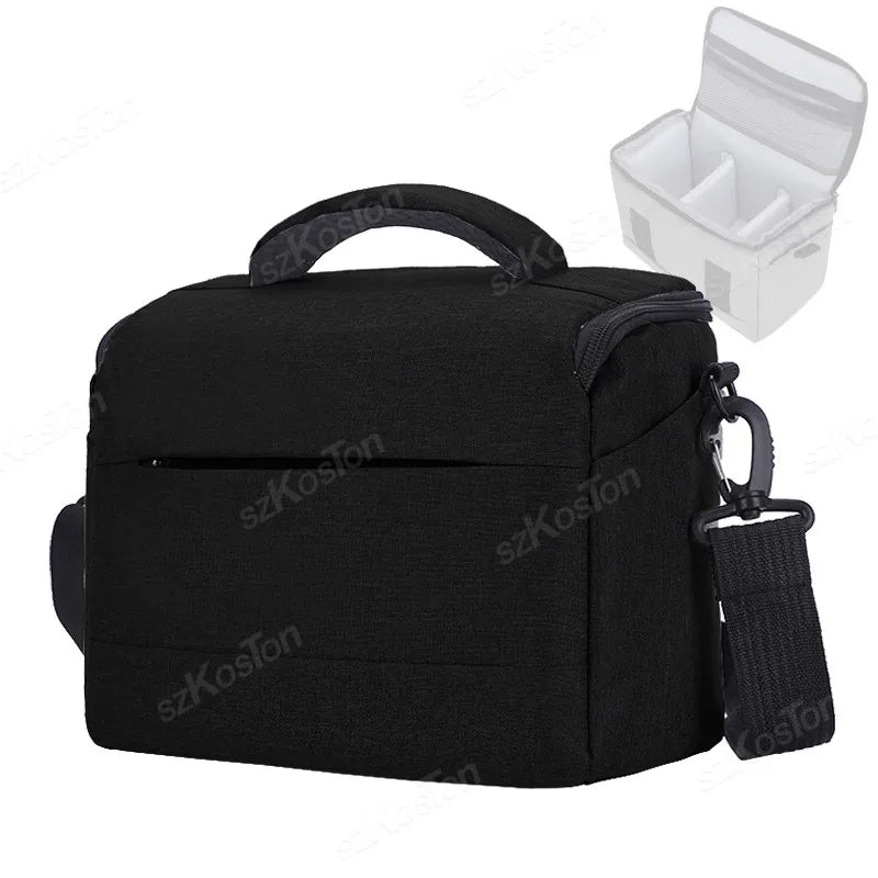 Camera Bag Case Canvas Compatible for Nikon Canon Sony DSLR/SLR Mirrorless Camera Camera Shoulder Messenger Bag for Men/Women