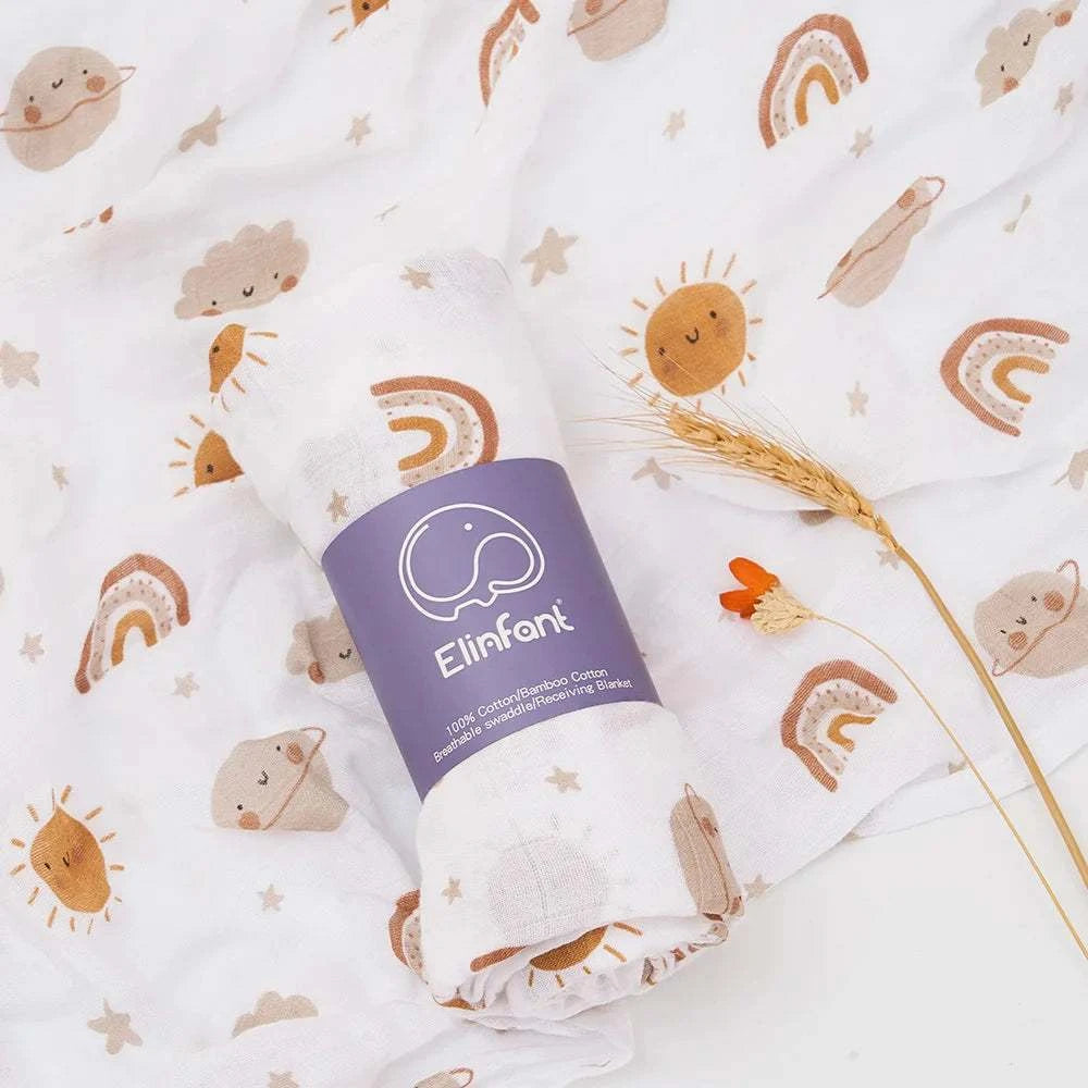 Bamboo Cotton Baby BlanketExpress Global Mart  Introducing the Elinfant Cute Soft Print Baby Towel Wrap!
Wrap your little bundle of joy in cozy comfort with our Bamboo Cotton Baby Muslin Swaddle Blanket. Crafted Bamboo Cotton Baby BlanketDSers