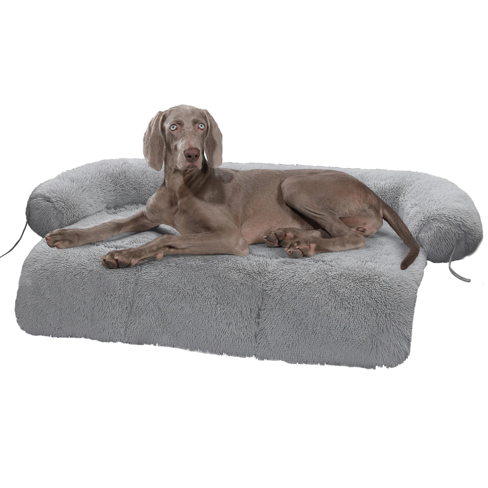 Dog Bed Large Sized Dog Fluffy Bed Couch Cover Large Dog Bed Washable Mat For Furniture Protector Perfect For Large Cats Grey