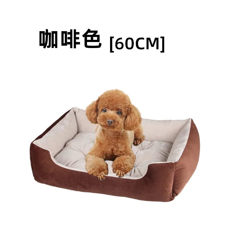 Dog Cat Pet Square Plush Kennel Pet Calming Dog Bed House Pet Supplies AccessoriesExpress Global Mart  SPECIFICATIONSBrand Name: NoEnName_NullItem Type: Beds &amp; SofasMaterial: 100% CottonWash Style: Hand WashOrigin: Mainland ChinaCN: ZhejiangPattern: SolidType: DogMedium Small Dog Sofa Bed Cushion Bed for Dog Cat Pet Square Plush KenExpress Global Mart 