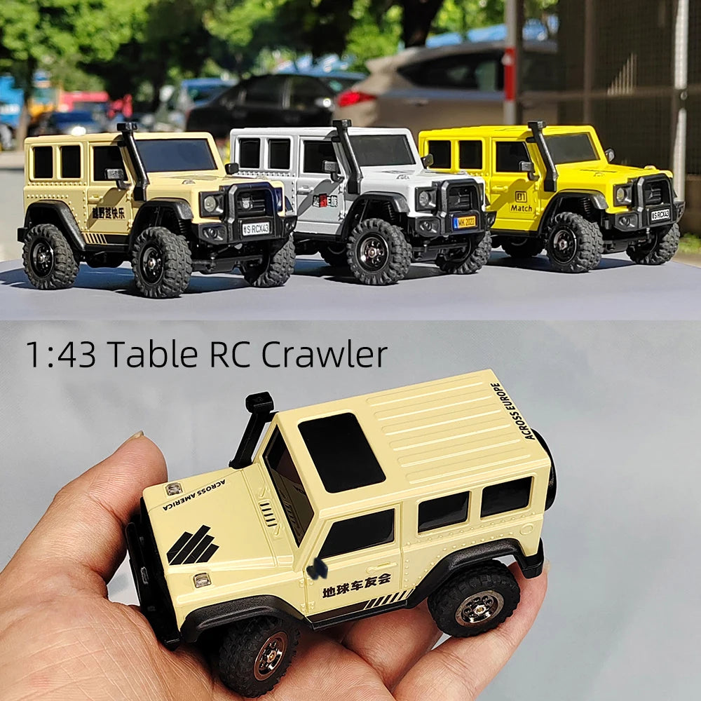 LDARC X43 RTR/BNR 1/43 Crawler RC Car full Time 4WD Remote control Mini Climbing Vehicle Toy desktopExpress Global Mart  SPECIFICATIONSBrand Name: Aoft TechnologyRecommend Age: 14+yIs Electric: No batteryOrigin: Mainland ChinaMaterial: MetalMaterial: PlasticMaterial: RUBBERThrottle serLDARC X43 RTR/BNR 1/43 Crawler RC Car full Time 4WD Remote control MinExpress Global Mart 