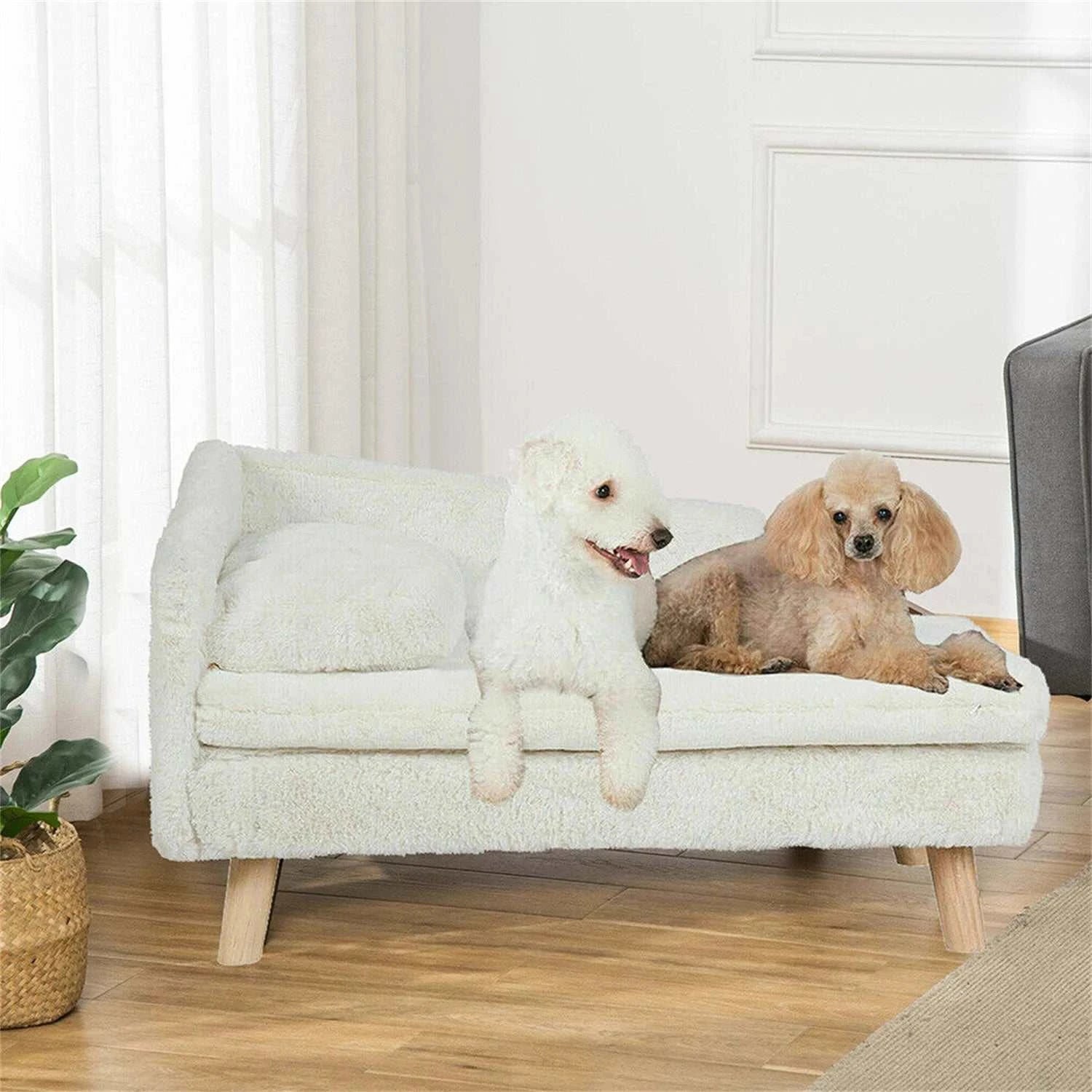 US Super Soft Pet Bed Sofa Cover, Luxury Pillow, Lounge Chair, Zipper Cover