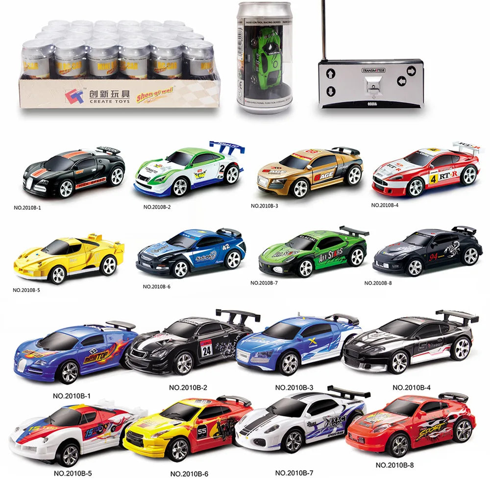 Multicolor cans mini speed sports car remote control radio remote control RC racer mini racing toy vehicle giftExpress Global Mart  SPECIFICATIONSBrand Name: NoEnName_NullRecommend Age: 6-12yHign-concerned Chemical: noneIs Electric: Nickel batteryOrigin: Mainland ChinaMaterial: PlasticThrottle seMulticolor cans mini speed sports car remote control radio remote contExpress Global Mart 