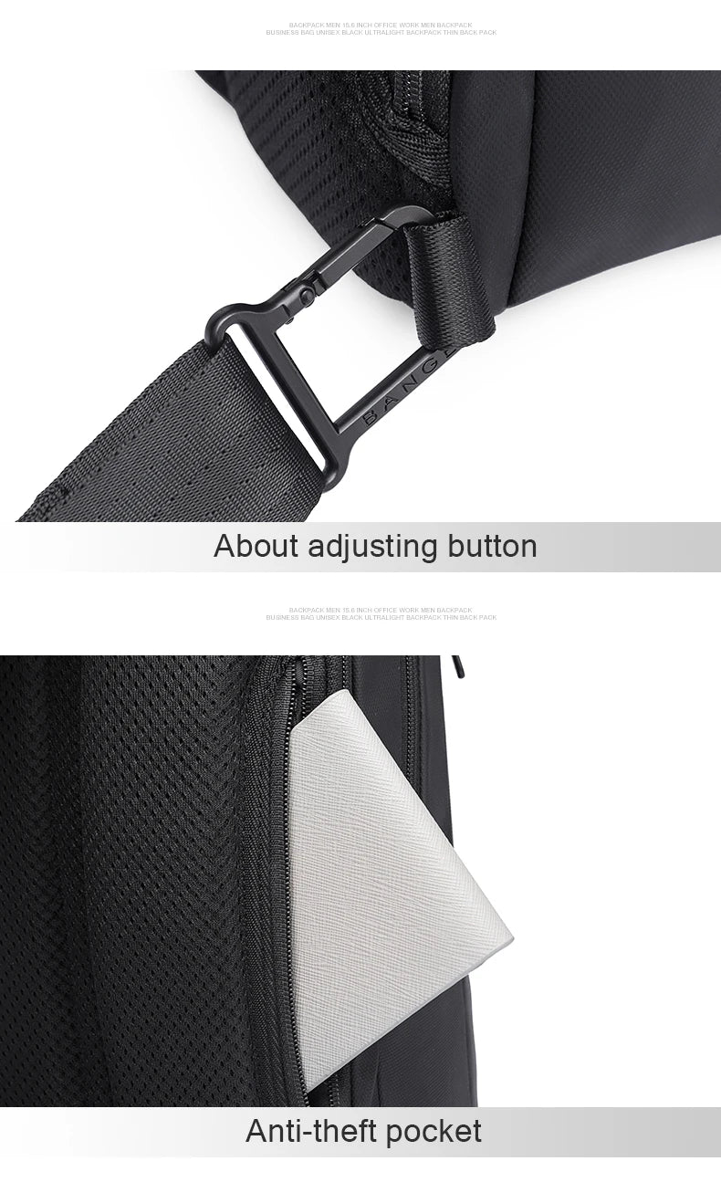 Bange Fashion Men Travel Waterproof Casual Male Chest Sports Packs Messenger Shoulder Bag Boys Running for iPad mini