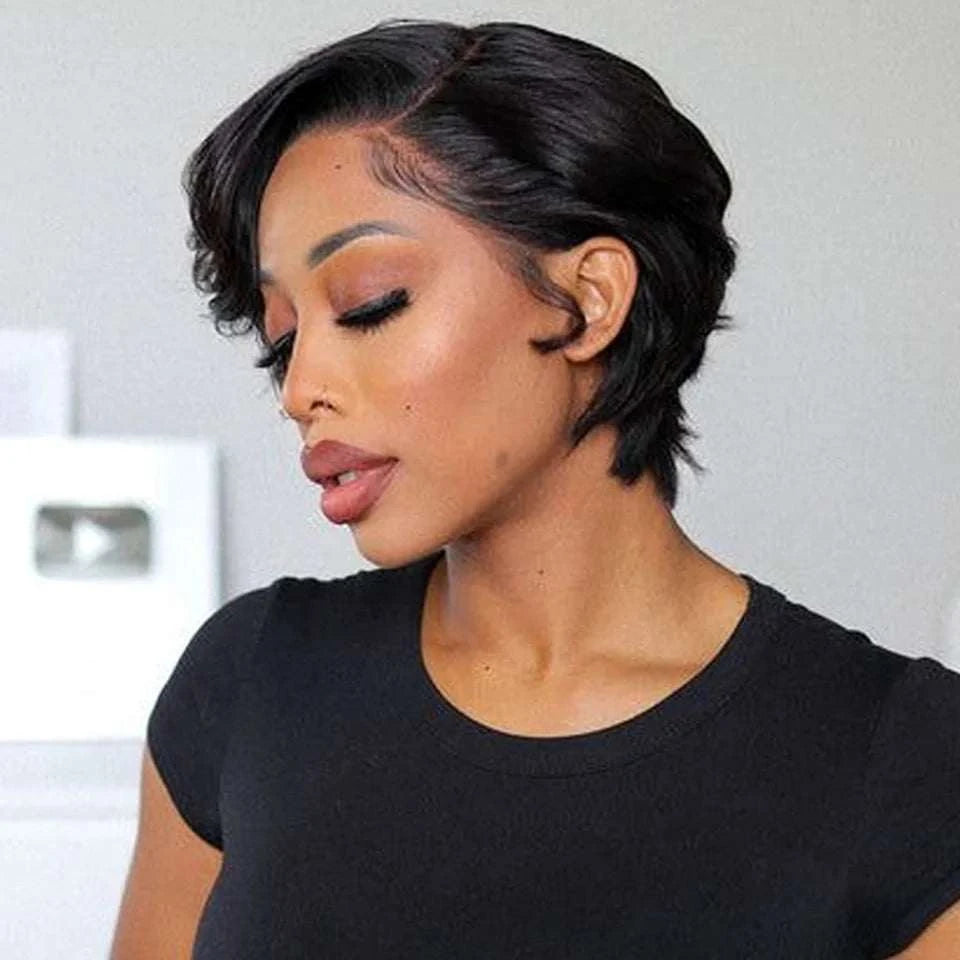 Short Pixie Cut Lace Frontal Hair WigExpress Global Mart  Effortlessly Chic with the Short Pixie Cut Lace Frontal Hair Wig!
Step into the world of timeless elegance and modern sophistication with our Short Pixie Cut Lace FrShort Pixie Cut Lace Frontal Hair WigDSers