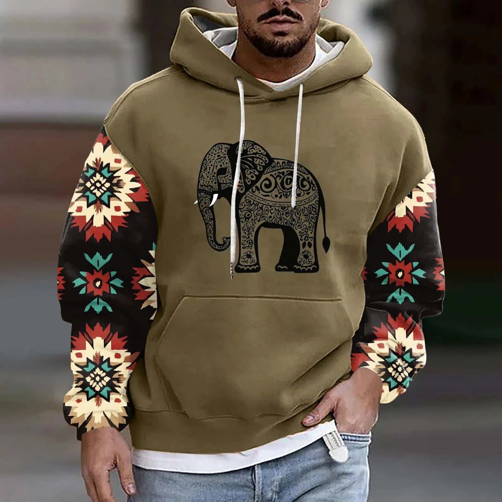 Autumn Winter Hoodies American Retro Patchwork 3d Printed Hooded Sweatshirt Big Pockets Drawstring Pullover Men'Express Global Mart  SPECIFICATIONSBrand Name: NoEnName_NullHign-concerned Chemical: NoneSleeve Length(cm): short（4-16inch）Material: POLYESTERApplicable Season: springStyle: CasualApplicMen'S Autumn Winter Hoodies American Retro Patchwork 3d Printed HoodedExpress Global Mart 