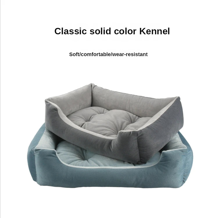 Medium Small Dog Sofa Bed Cushion Bed for Dog Cat Pet Square Plush Kennel Pet Calming Dog Bed House Pet Supplies Accessories