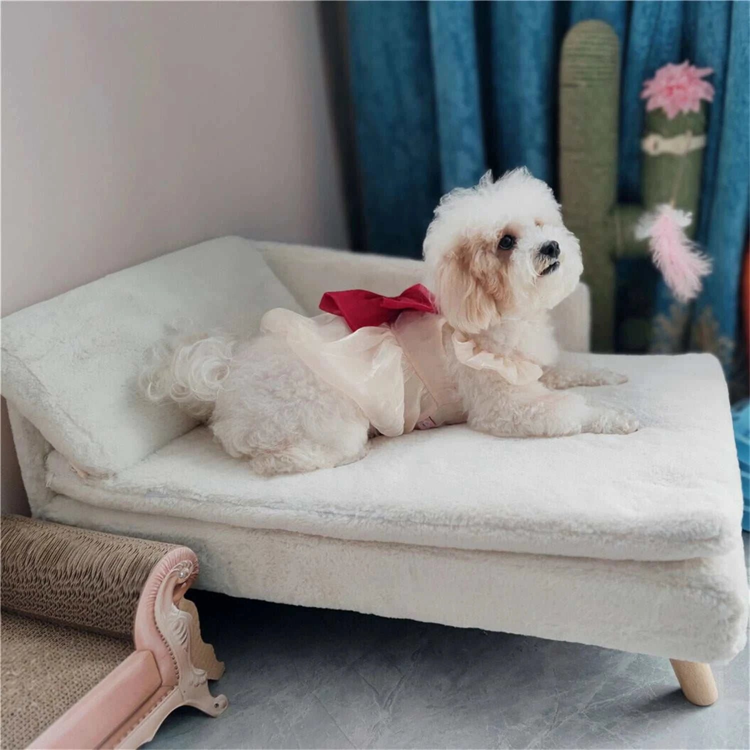 US Super Soft Pet Bed Sofa Cover, Luxury Pillow, Lounge Chair, Zipper Cover