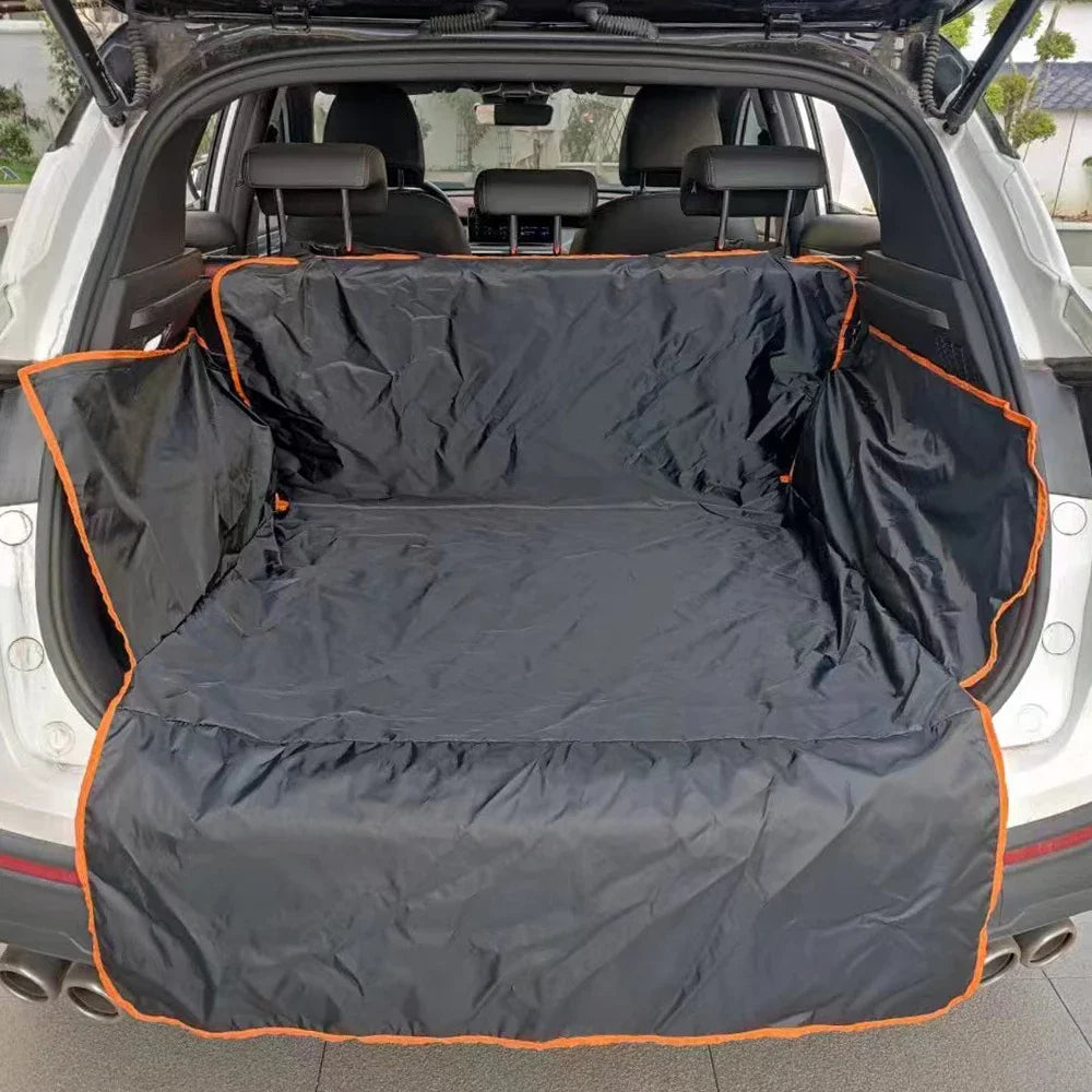 Dog Car Cushion Pet Car Cushion Trunk Rear Seat Isolation Seat Waterproof Pet Cargo Cover Dog Seat Cover Mat for SUVs Sedans