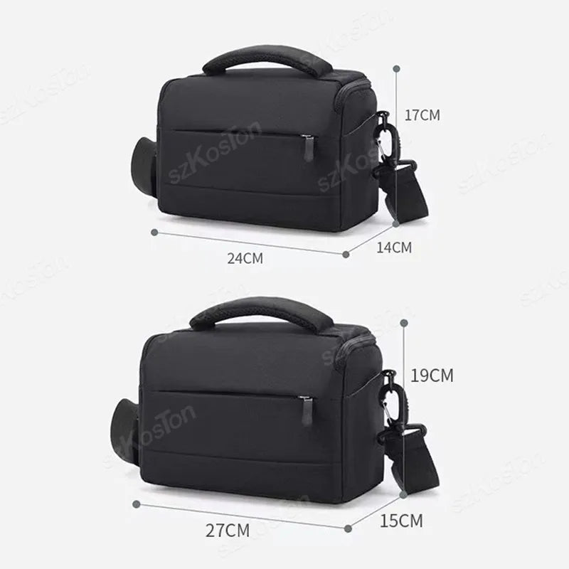 Camera Bag Case Canvas Compatible for Nikon Canon Sony DSLR/SLR Mirrorless Camera Camera Shoulder Messenger Bag for Men/Women