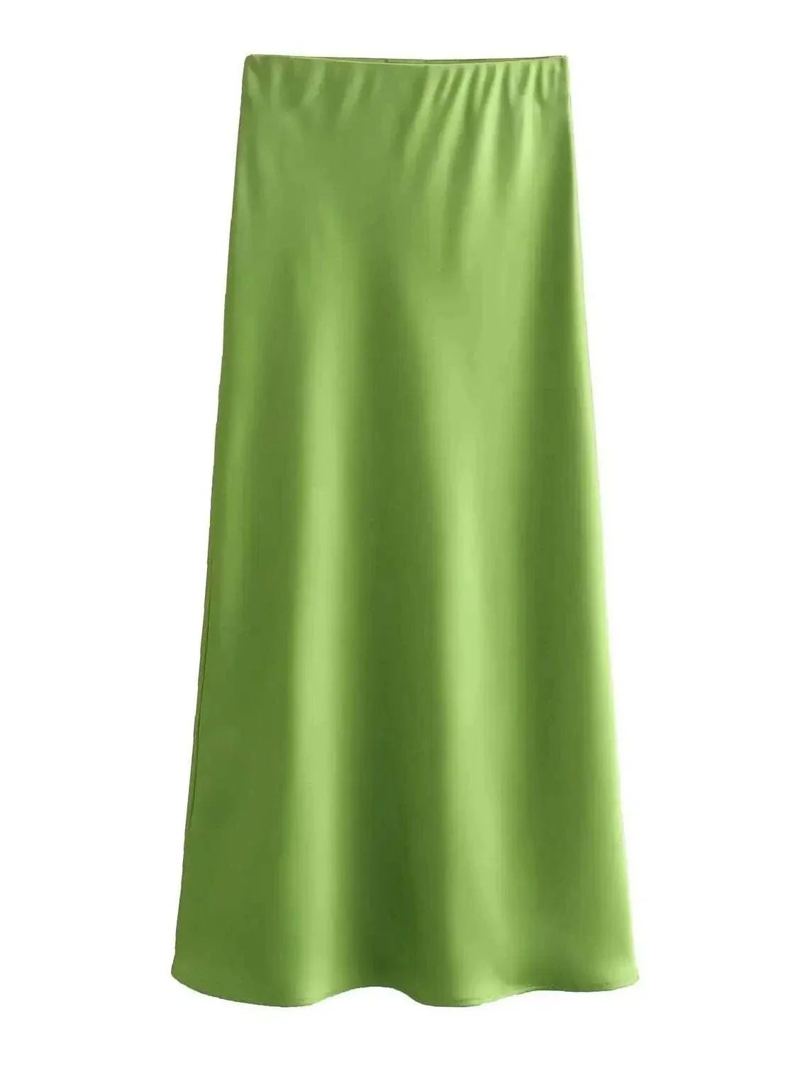 Flowing Satin Midi SkirtExpress Global Mart  Product Description
Embrace elegance with the Flowing Satin Midi Skirt, a perfect addition to your wardrobe for those seeking refined style and comfort. This A-line Flowing Satin Midi SkirtDSers