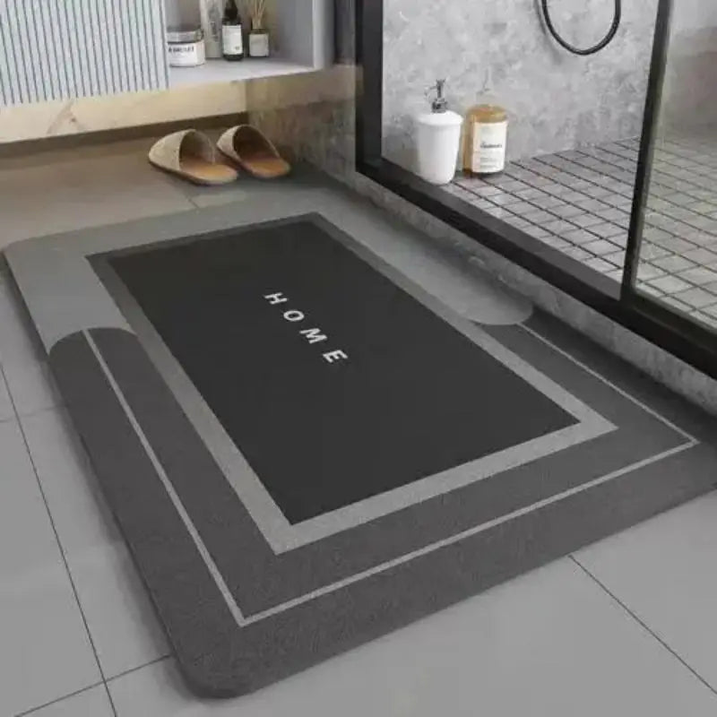 Non-Slip Diatomite Foot Rug Bathroom Toilet Simple Dirty Resistant Absorbent Quick Drying Carpet, Anti-Fall Door Mat