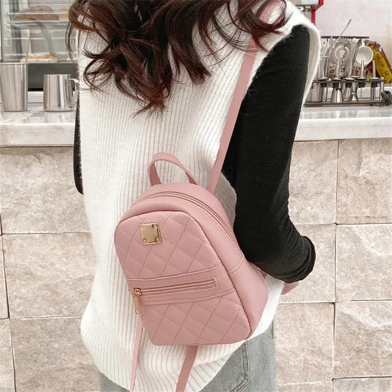 Backpack for Women PU Leather Multifunction Crossbody Bag Ladies Phone Pouch Pack Luxury Brand Shoulder Bag Messenger Bags