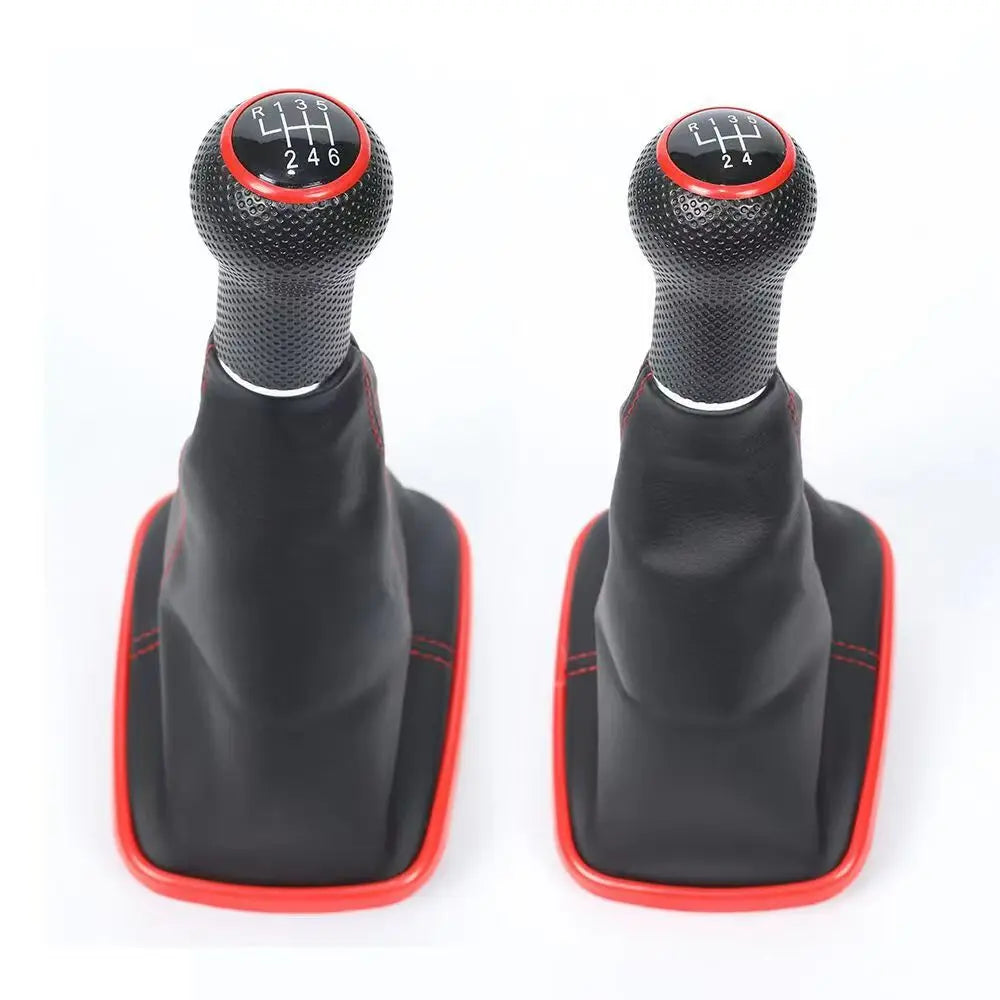 New Car 5/6 Speed 12mm Gear Shift Knob Lever Shifter Gaiter Boot for Volkswagen VW Golf Bora Jetta GTi MK4 Interior Accessories