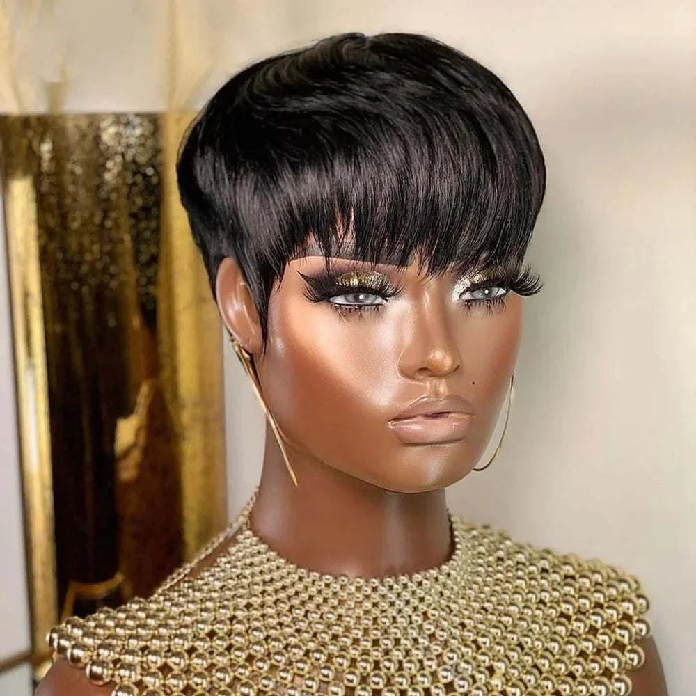 Pixie Cut Glueless Hair WigExpress Global Mart  Embrace Effortless Elegance with the Pixie Cut Glueless Hair Wig!
Discover the perfect blend of chic style and low-maintenance beauty with our Pixie Cut Glueless HaiPixie Cut Glueless Hair WigDSers