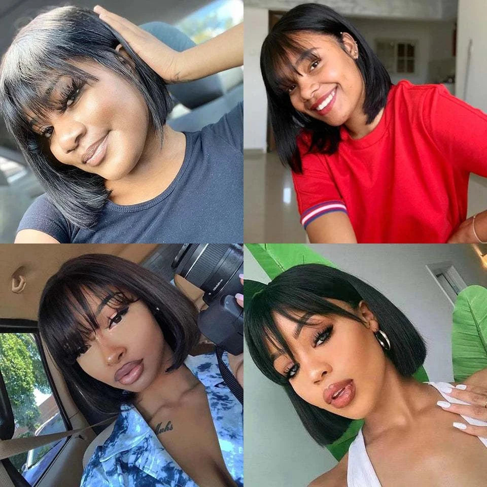 Straight BobExpress Global Mart  Elevate Your Look with the Straight Bob with Bangs
Introducing the Straight Bob with Bangs, the ultimate hairstyle for those who seek a blend of sophistication and sStraight Bob with BangsDSers