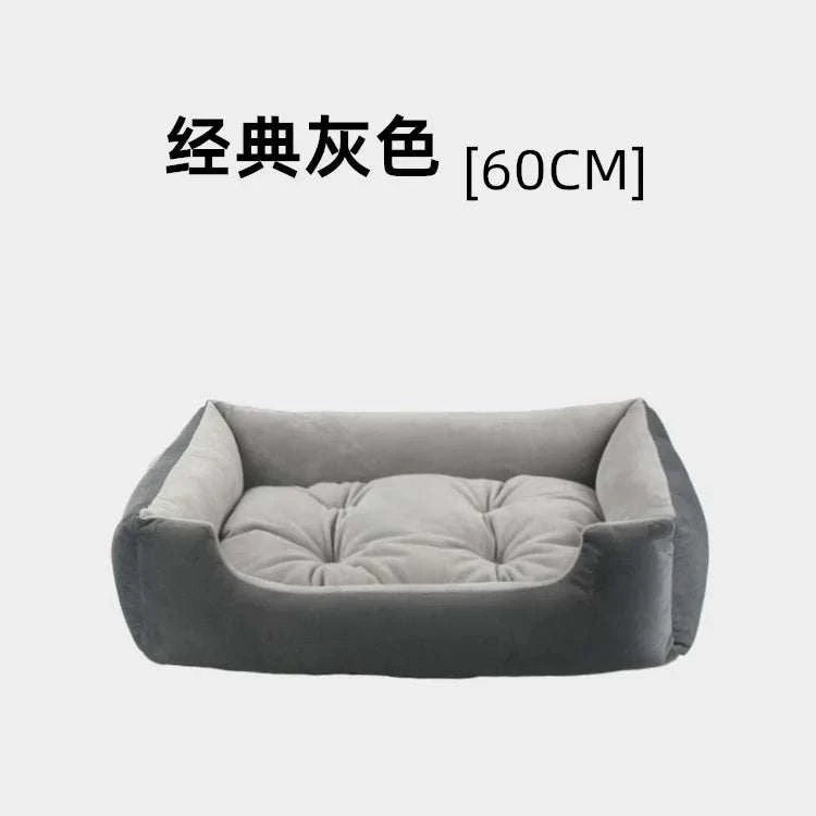 Dog Cat Pet Square Plush Kennel Pet Calming Dog Bed House Pet Supplies AccessoriesExpress Global Mart  SPECIFICATIONSBrand Name: NoEnName_NullItem Type: Beds &amp; SofasMaterial: 100% CottonWash Style: Hand WashOrigin: Mainland ChinaCN: ZhejiangPattern: SolidType: DogMedium Small Dog Sofa Bed Cushion Bed for Dog Cat Pet Square Plush KenExpress Global Mart 