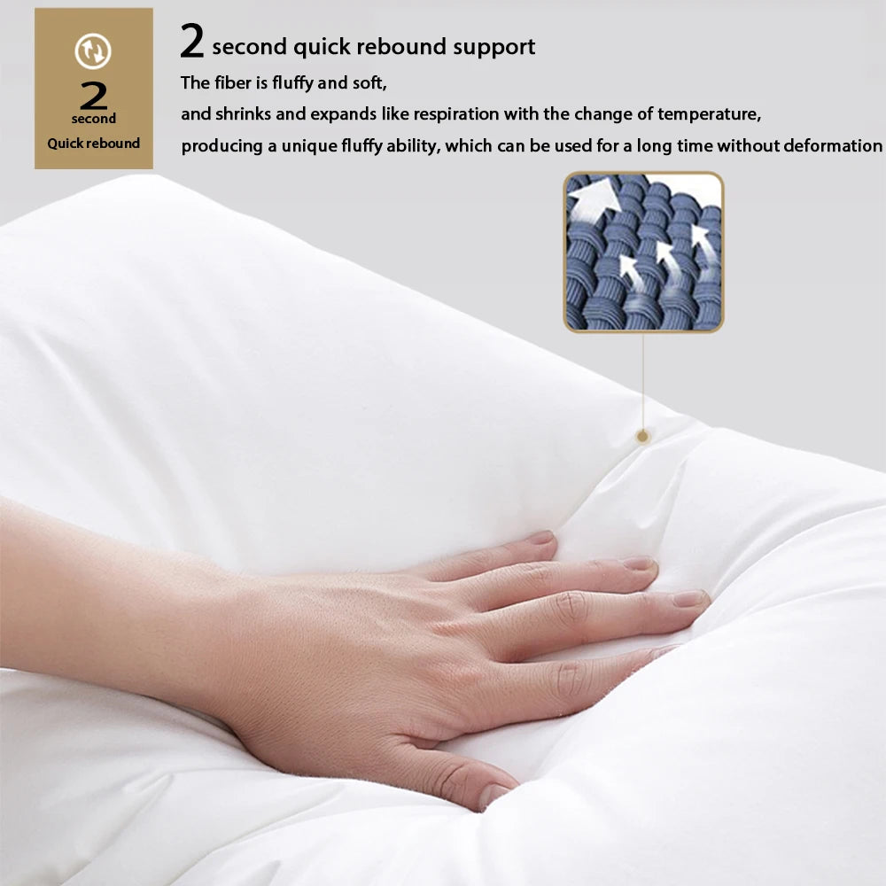 Bed Pillows for Sleeping Microfiber Pillow Hotel Collection Pillow Core Cushion Core Neck Spine Protection Cushion Filling 1PC