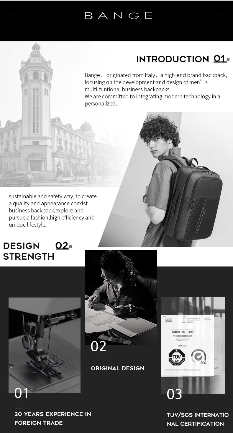 Bange Fashion Men Travel Waterproof Casual Male Chest Sports Packs Messenger Shoulder Bag Boys Running for iPad mini