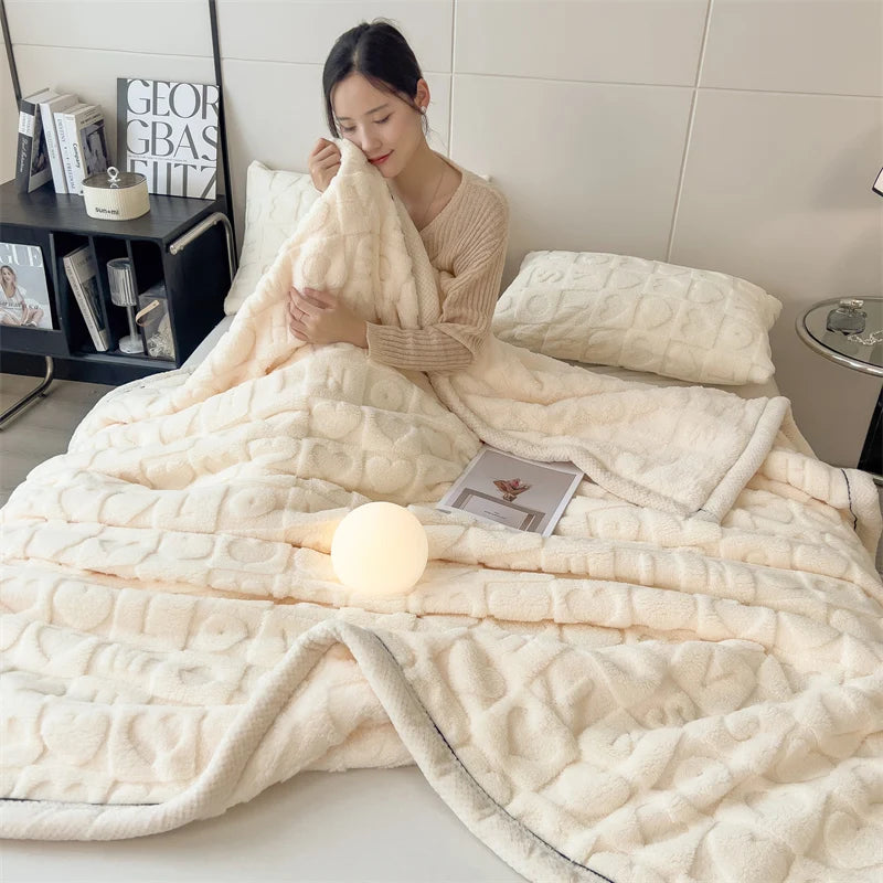 Heart Check Blanket Stylish Cozy Thickened Nap Versatile Lightweight Comfortable Blanket Adult Kid Teen Room Solid Color BeddingExpress Global Mart  SPECIFICATIONSBrand Name: NoEnName_NullMaterial: 100% PolyesterOrigin: Mainland ChinaCN: JiangsuHign-concerned Chemical: NoneShape: SquareFeature: PortableStyle: plaHeart Check Blanket Stylish Cozy Thickened Nap Versatile Lightweight CExpress Global Mart 