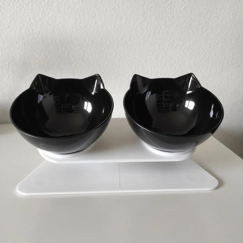 Non-Slip Double Cat Bowl Dog Bowl With Stand Pet Feeding Cat Water Bowl For Cats Food Pet Bowls For Dogs Feeder Product Supplies