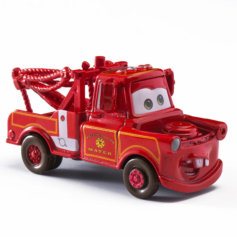 Cars Disney Pixar Cars Lightning McQueen 1:55 Alloy Metal Model Car Toy Mater Sheriff Metal Toys Vehicles Boy Children Gifts