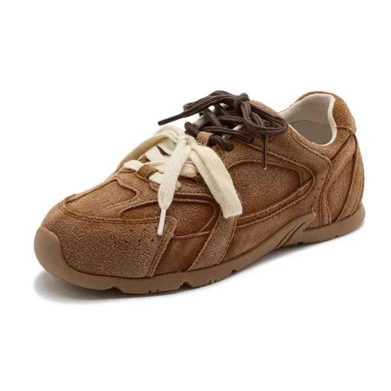 Leather Retro SneakersExpress Global Mart  Product Description
Elevate your style with these Leather Retro Sneakers, designed for both comfort and fashion. Perfect for the modern woman who appreciates a classLeather Retro SneakersDSers