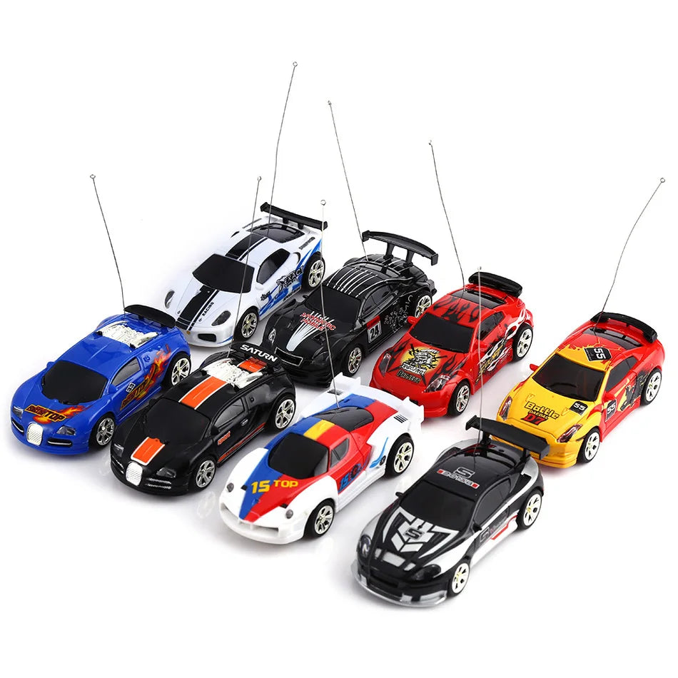 Multicolor cans mini speed sports car remote control radio remote control RC racer mini racing toy vehicle gift for children