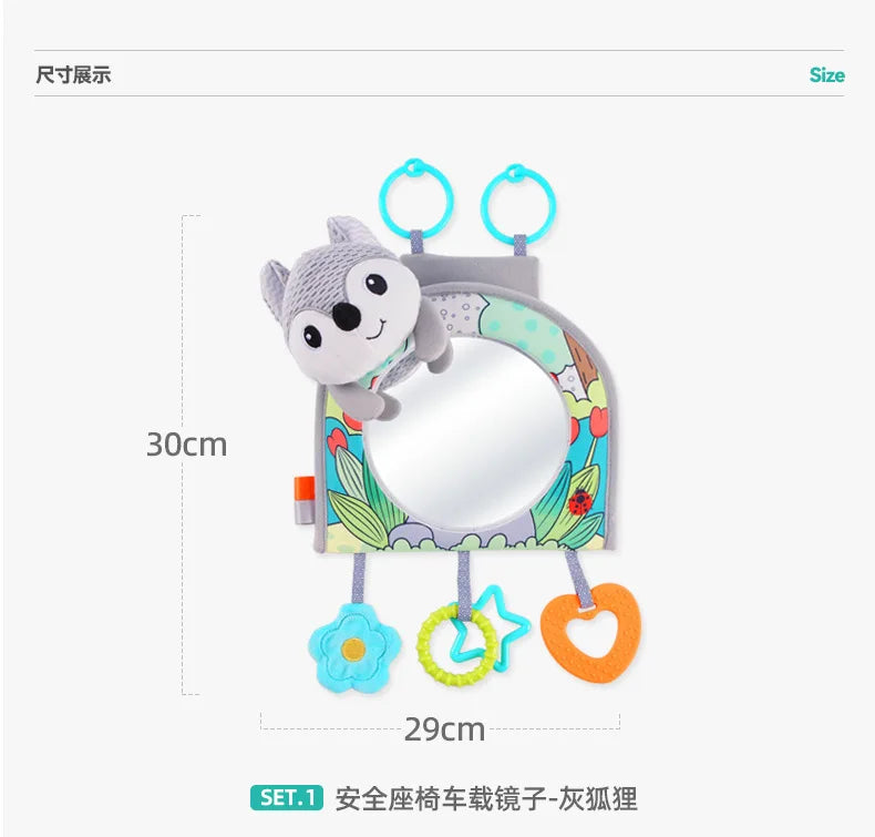 Baby Car Mirror Safety Car Seat Mirror Rear Facing Car Seat Mirror Wide Crystal Clear View Shatterproof Automobile Kids Monitor