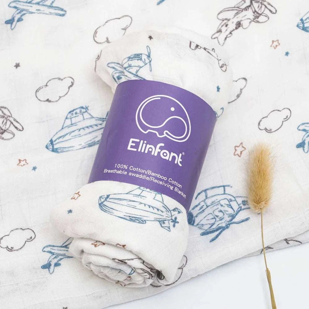 Bamboo Cotton Baby BlanketExpress Global Mart  Introducing the Elinfant Cute Soft Print Baby Towel Wrap!
Wrap your little bundle of joy in cozy comfort with our Bamboo Cotton Baby Muslin Swaddle Blanket. Crafted Bamboo Cotton Baby BlanketDSers