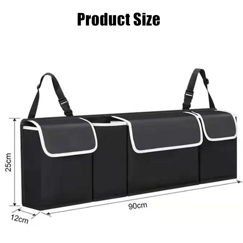 Car Trunk Organizer Backseat Storage Bag High Capacity Multi-use Oxford Car Seat Back Organizers Automobile Interior