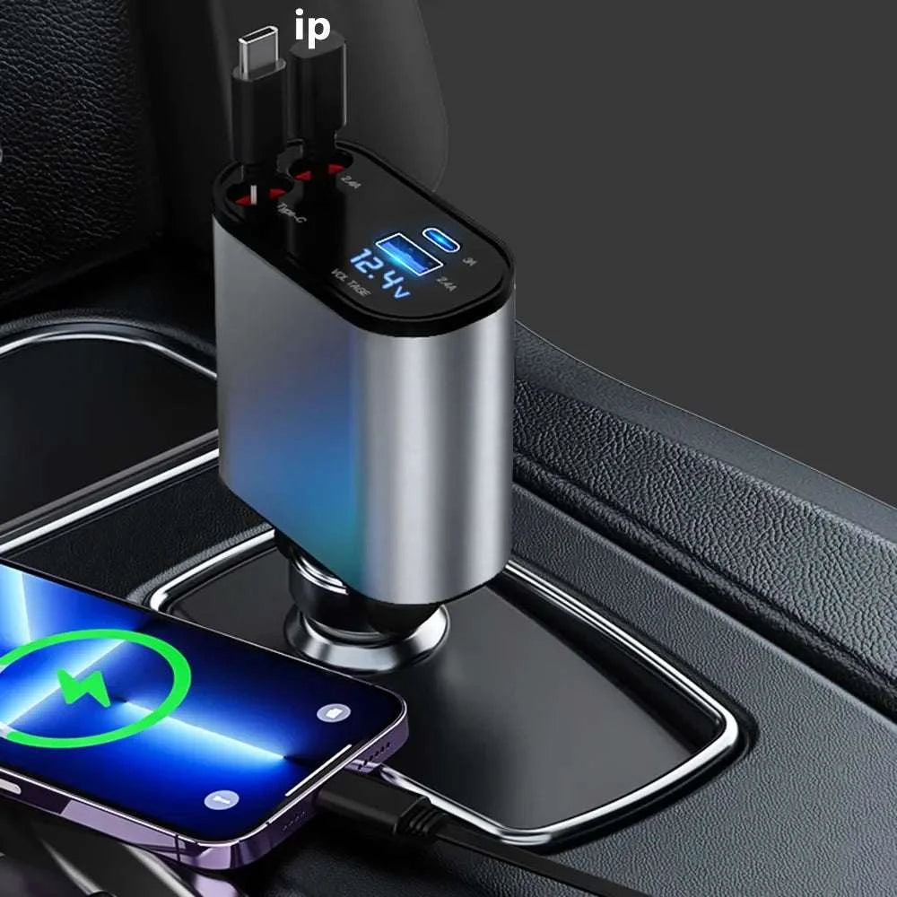 1 Car ChargerExpress Global Mart  car charger🚗✨ Introducing the Ultimate 4-in-1 Car Charger! ✨🚗
Stay powered up on the go with our state-of-the-art 4-in-1 Car Charger. Designed to efficiently charge multiple 4 in 1 Car ChargerDSers