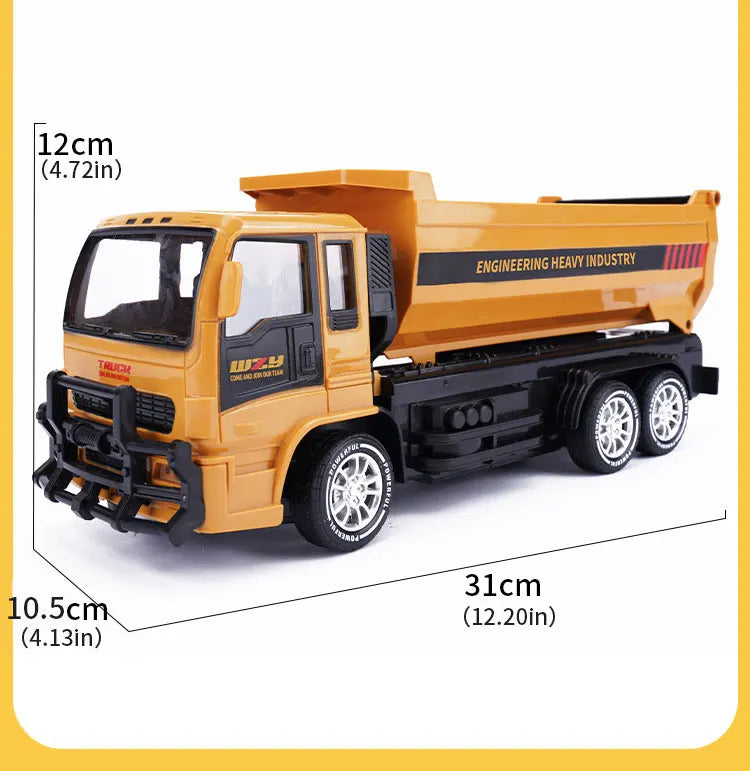 2.4G RC Excavator Children Remote Control Model Car Engineering Dump Truck Bulldozer High Tech Remote Control Car Children Toys