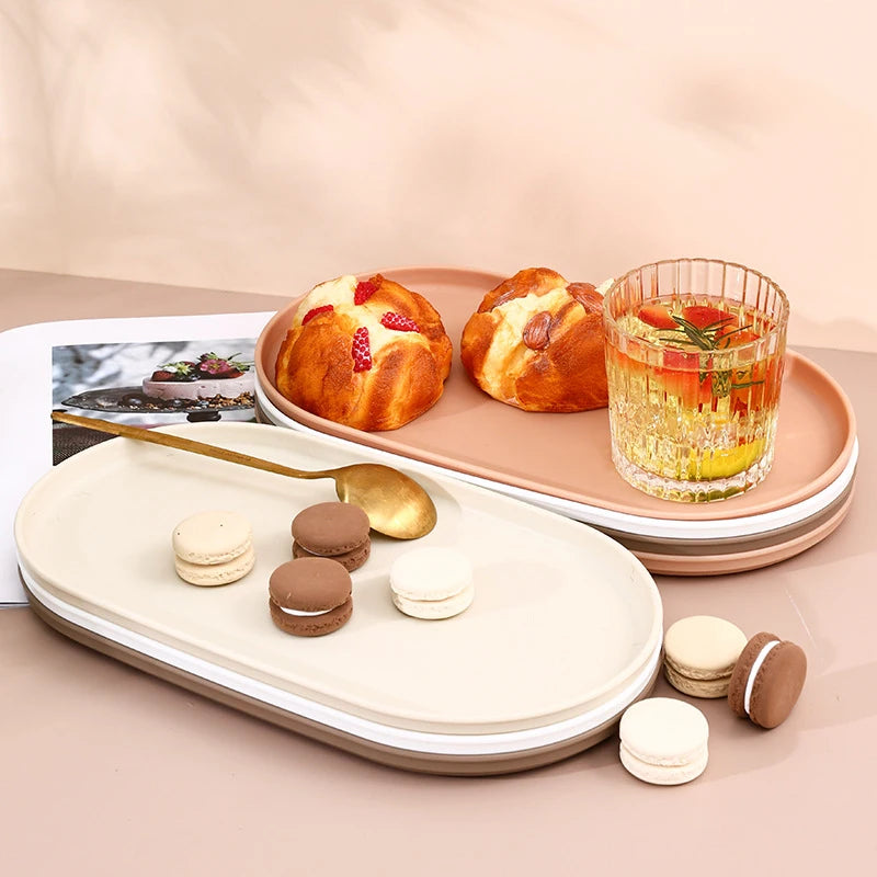 Home Kitchen Tools, Oval Shaped Plates, Picnic Trays, Western Style Plates, Afternoon Tea, Desserts, Fruit Plates