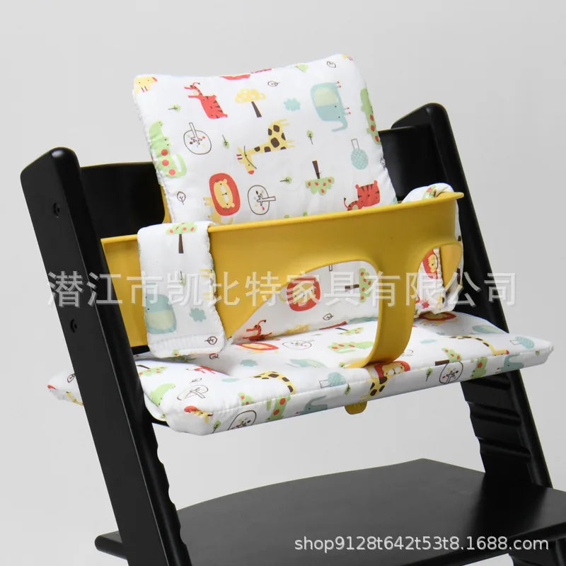 Soft Highchair Cushion Cartoon Baby Growth Chair Cushion Suitable For Stokke Children's Dining Chair Anti-dirt Cushion