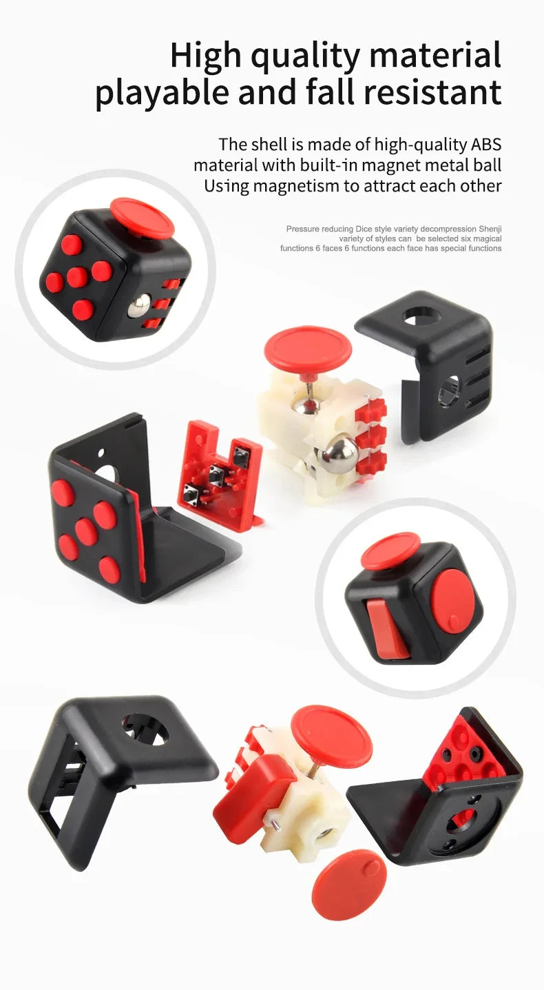 Fidget Anti Stress Relief Toys Decompression Dice Game for Adult Children Interesting  Antistress Funny Gift Finger Movement Toy