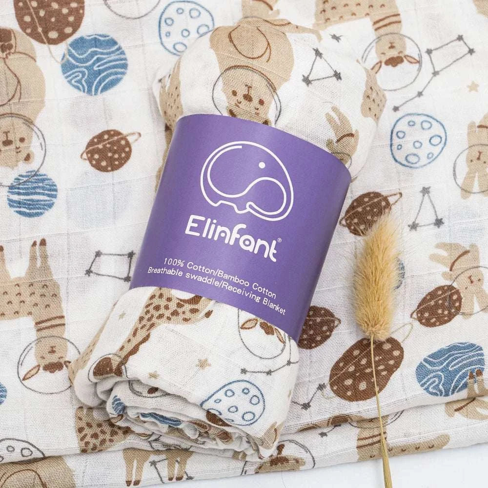 Bamboo Cotton Baby BlanketExpress Global Mart  Introducing the Elinfant Cute Soft Print Baby Towel Wrap!
Wrap your little bundle of joy in cozy comfort with our Bamboo Cotton Baby Muslin Swaddle Blanket. Crafted Bamboo Cotton Baby BlanketDSers