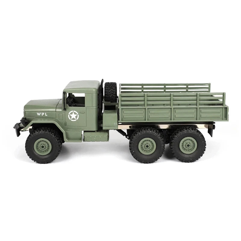 WPL 1:16 B16 2.4G Remote Control Military Truck RTR/KIT Version Six-Wheel Drive Simulation Toy Climbing Car Model Holiday Gift