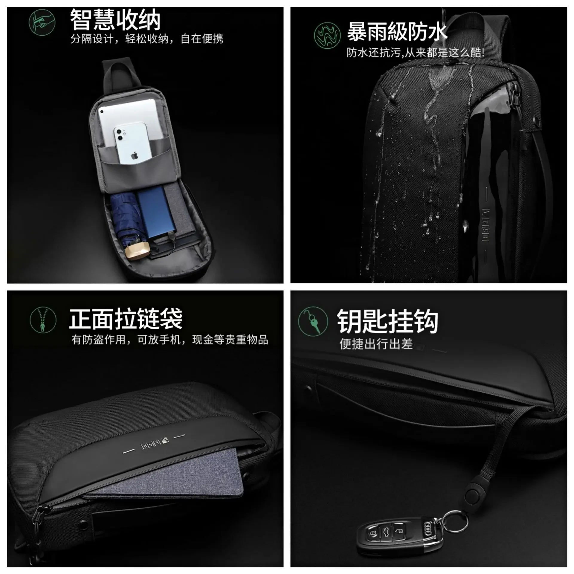 Men Anti-theft Multifunction USB Shoulder Bag Waterproof Travel Messenger Crossbody Sling Chest Bag PackExpress Global Mart  SPECIFICATIONSBrand Name: OZUKOOrigin: Mainland ChinaHign-concerned Chemical: noneMain Material: OxfordLining Material: POLYESTERShape: FLAPStyle: fashionPattern TypMen Anti-theft Multifunction USB Shoulder Bag Waterproof Travel MessenExpress Global Mart 