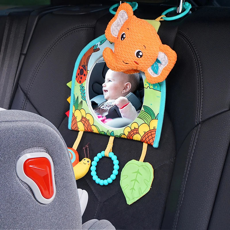 Baby Car Seat Mirror Infant Car Back Seat Rear View Mirror Kids Monitor Adjustable Education Sensory Toys for Children Travel