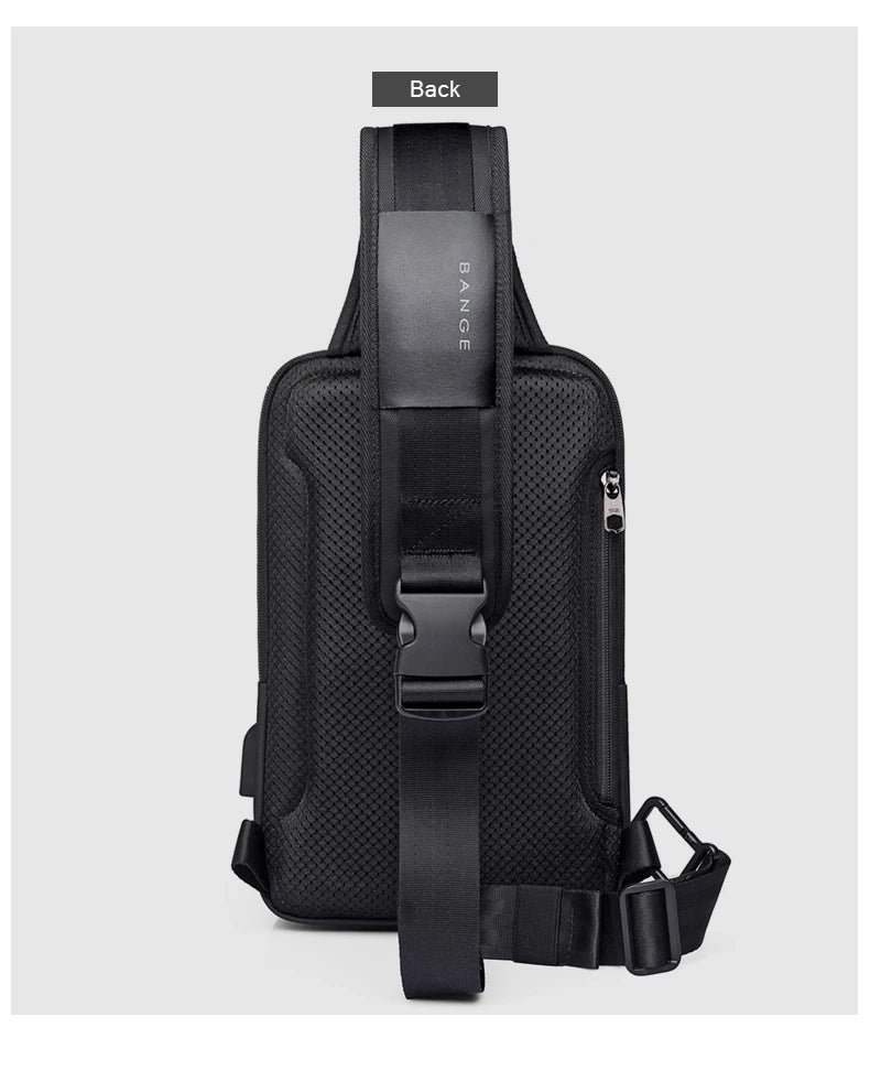 Bange Fashion Men Travel Waterproof Casual Male Chest Sports Packs Messenger Shoulder Bag Boys Running for iPad mini