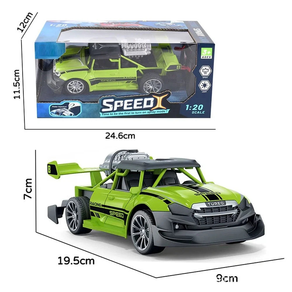 1:20 Rc Racing Car 2.4G Remote Control Car Truck with Light Smoke Spray Electric Car Radio Controlled Machine Model toys for boy