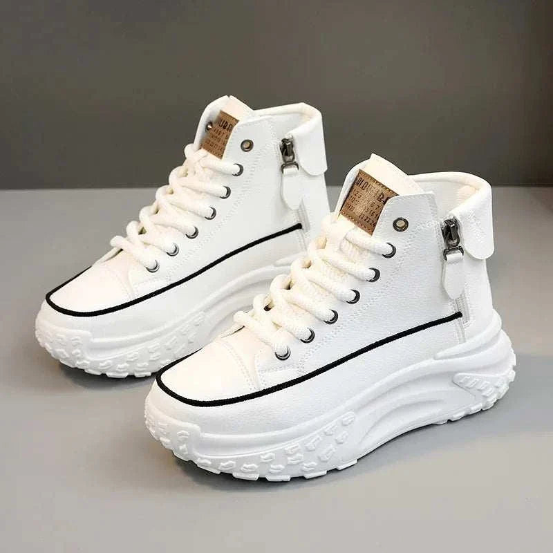 Fashion High Top SneakersExpress Global Mart  Product Description
Step up your footwear game with the Fashion High Top Sneakers, designed for the modern woman who values both style and comfort. Made from high-quFashion High Top SneakersDSers